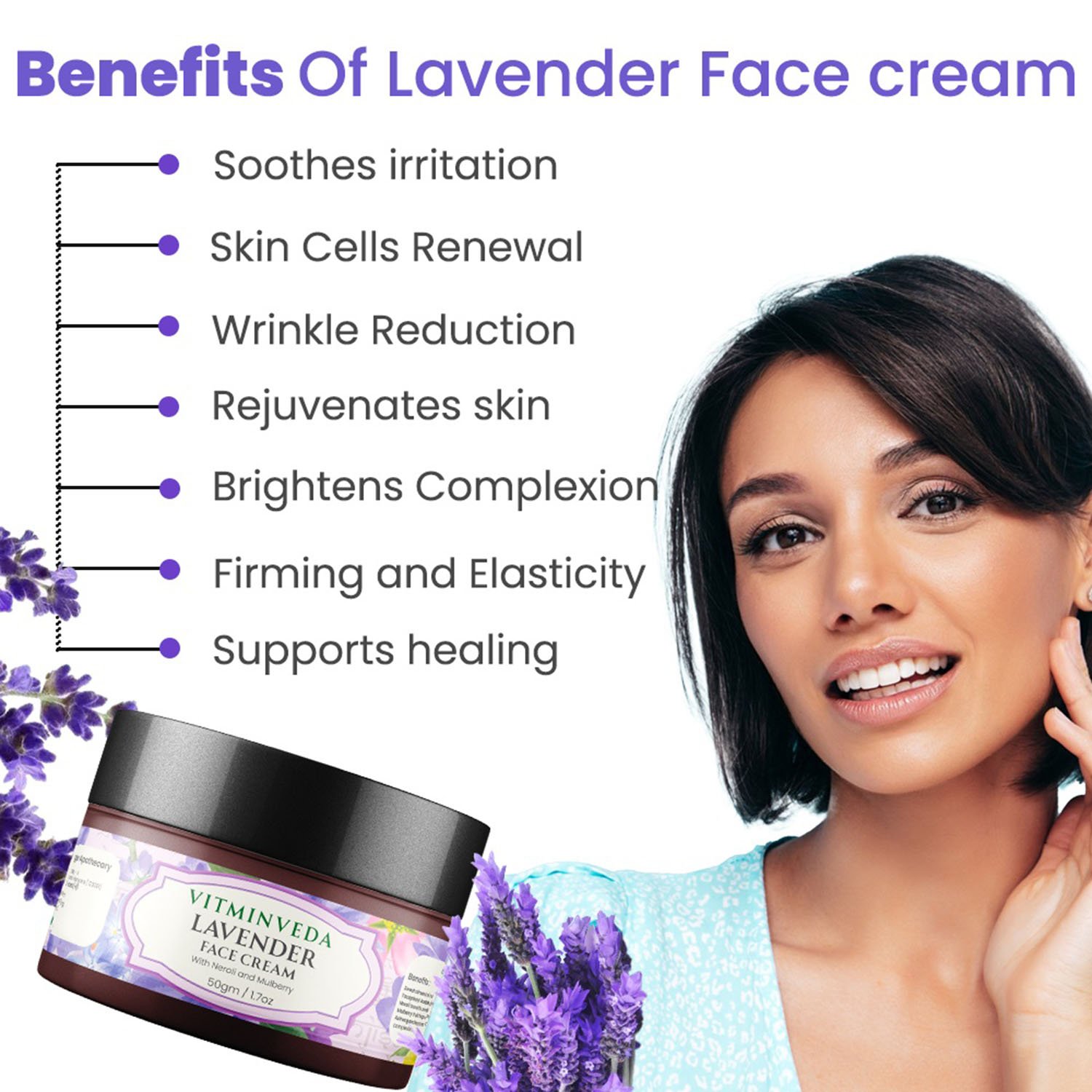 Lavender Night Cream - 50gm — View 2