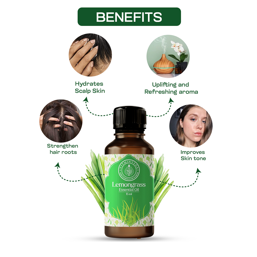 Lemongrass Essential Oil 15ml — View 3