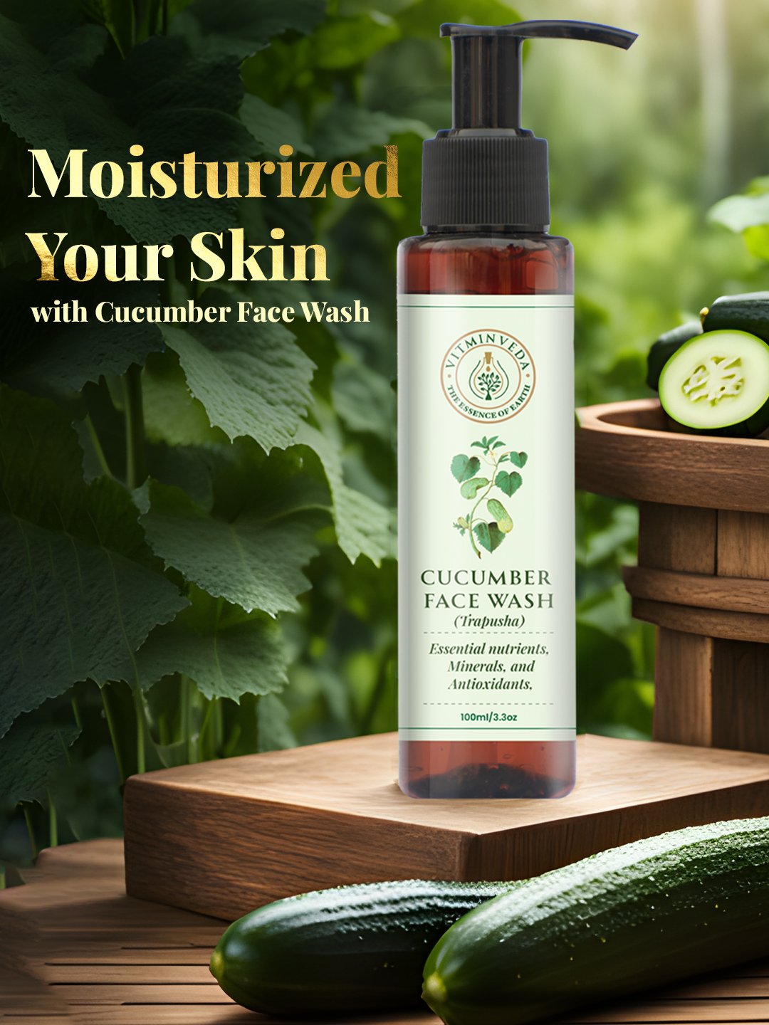 Natural Cucumber Face Wash 100ml
