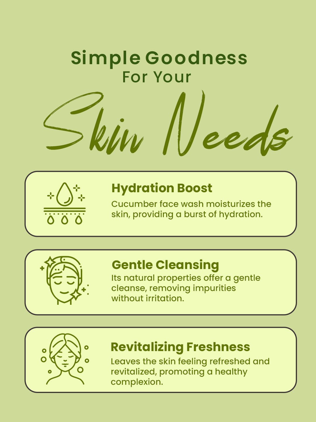 Natural Cucumber Face Wash 100ml — View 3