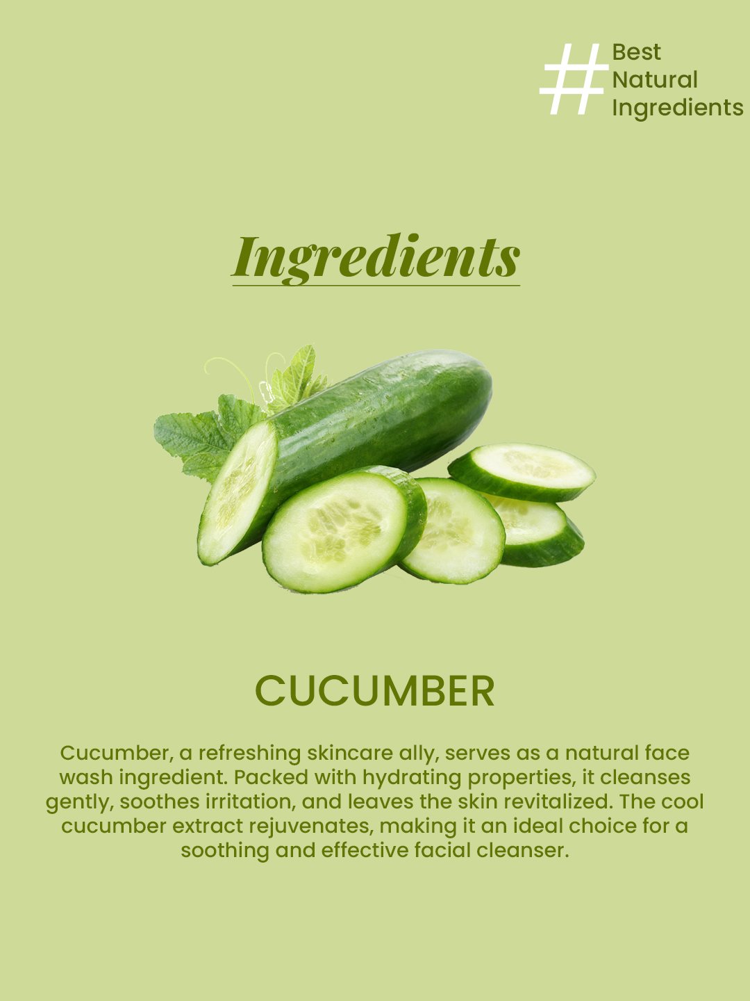 Natural Cucumber Face Wash 100ml — View 5