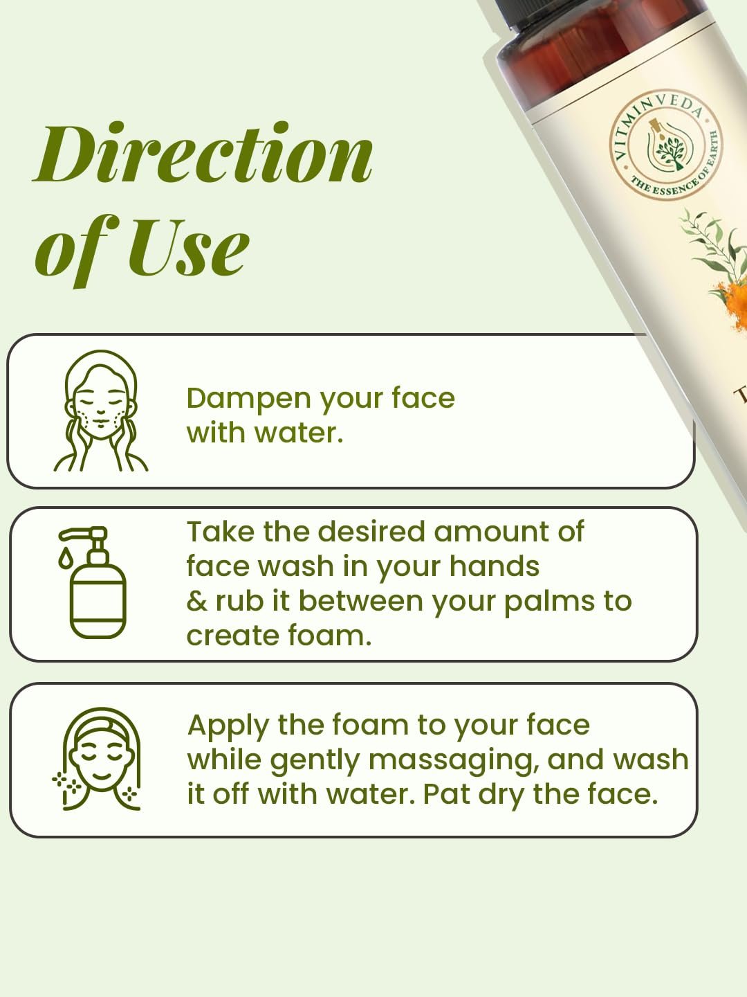 Natural Neem Turmeric Aloe Vera Face Wash 100ml
