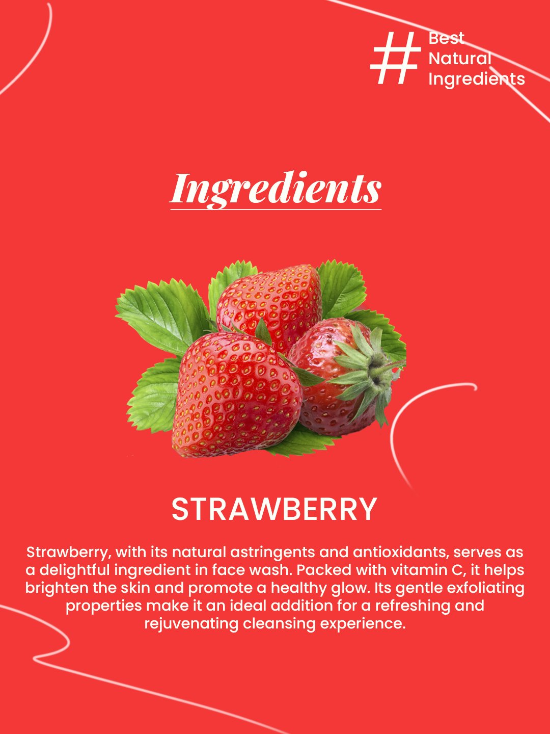 Natural Strawberry Face Wash 100ml — View 4