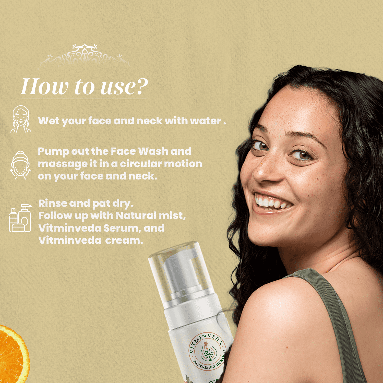 Ubtan Foaming Face Wash - 100ml — View 4