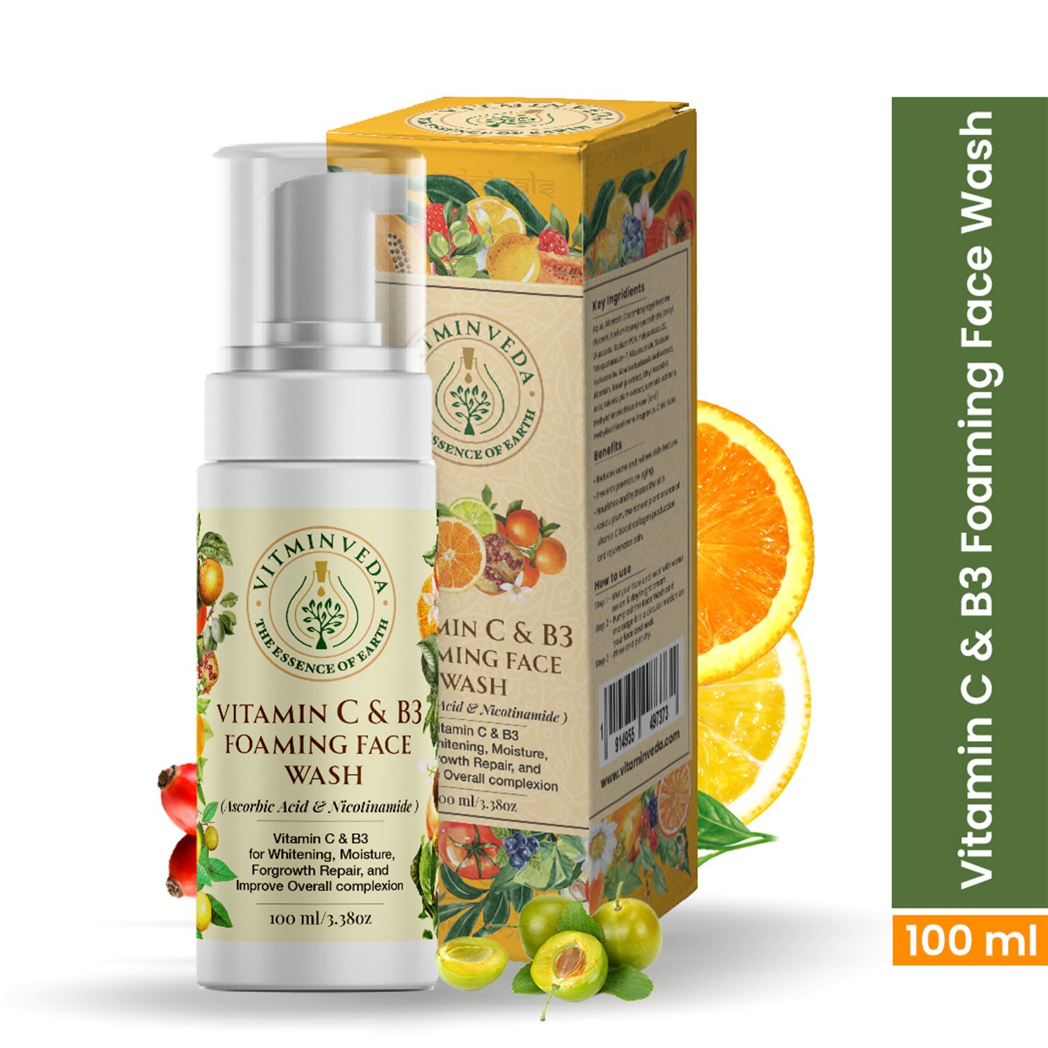 Vitamin C B3 Foaming Face Wash - 100ml — View 5