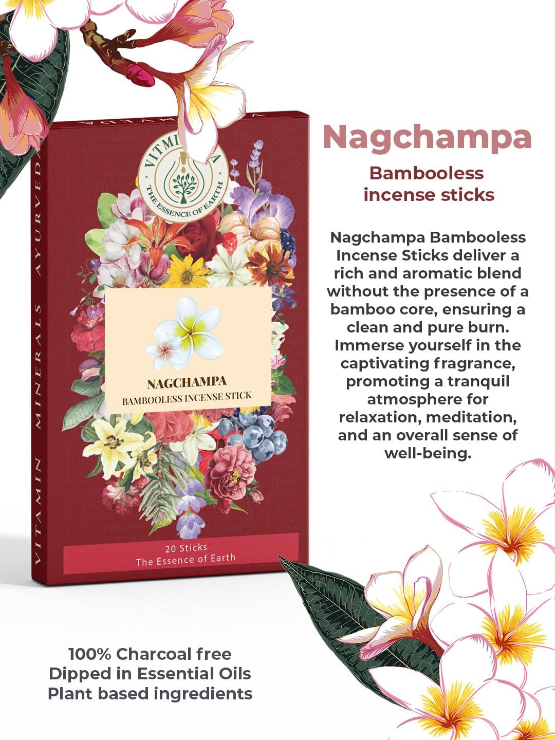 Nagchampa Bambooless Incense Stick — View 2