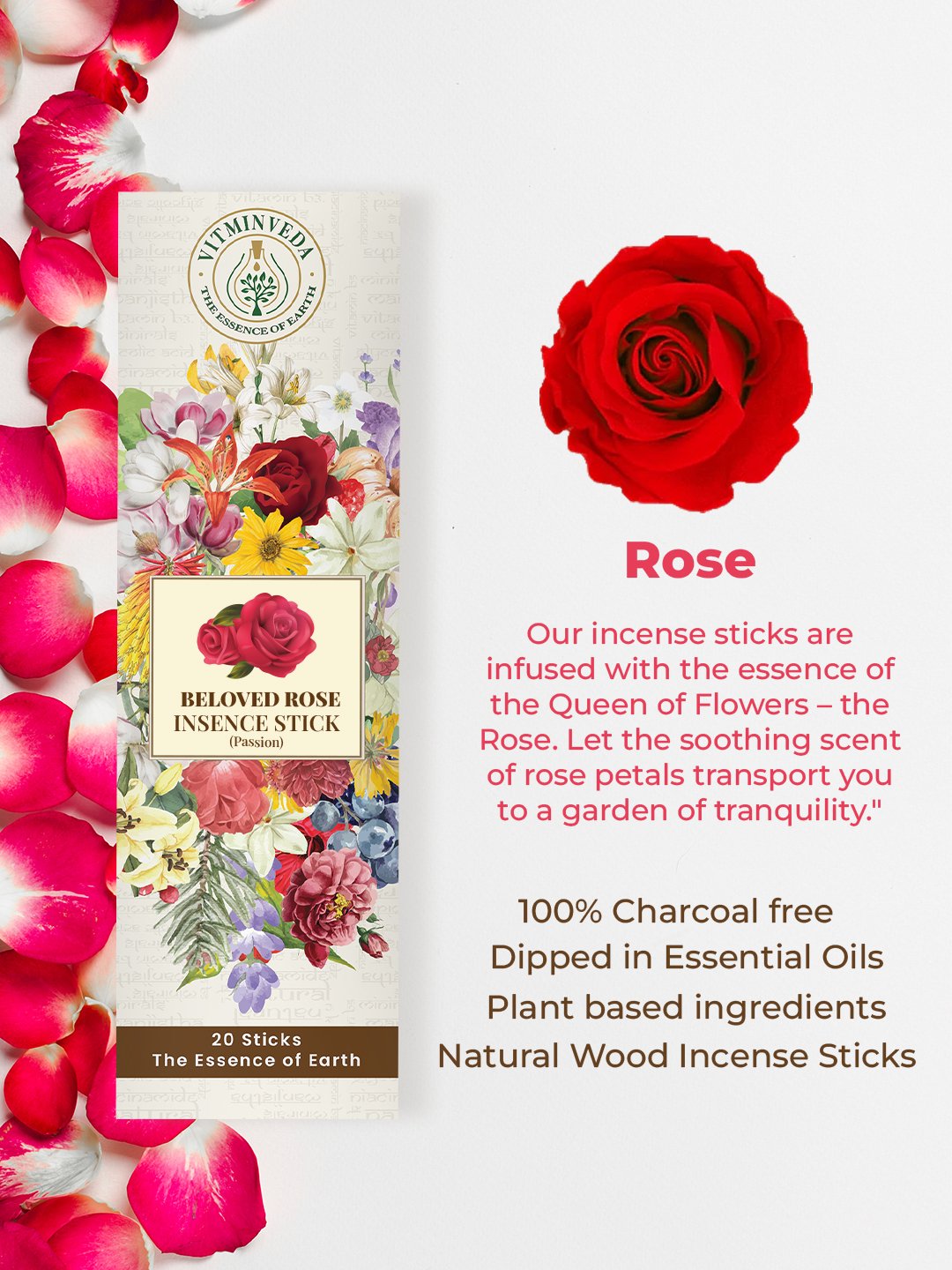 Rose Incense Stick — View 2