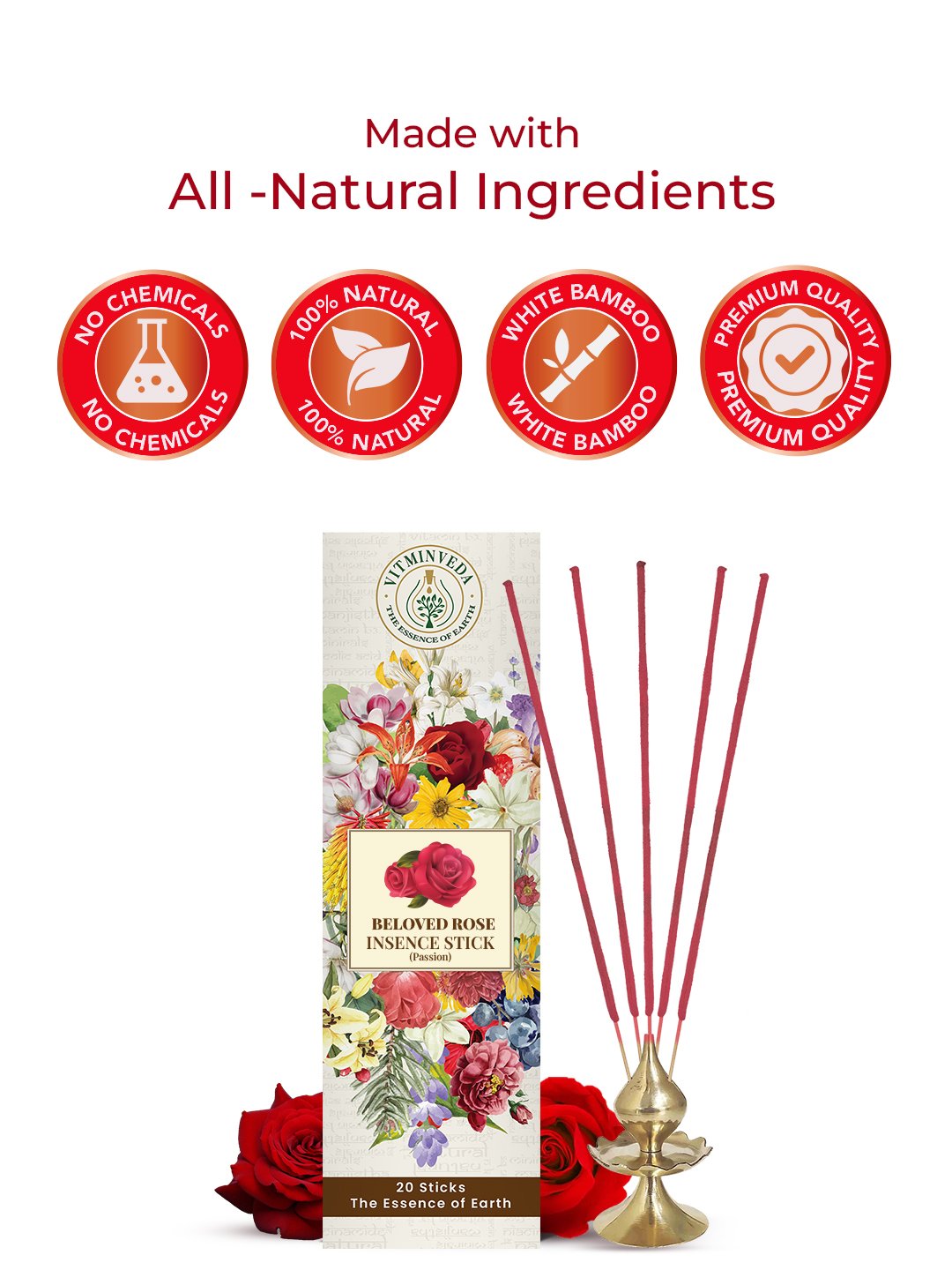Rose Incense Stick — View 4