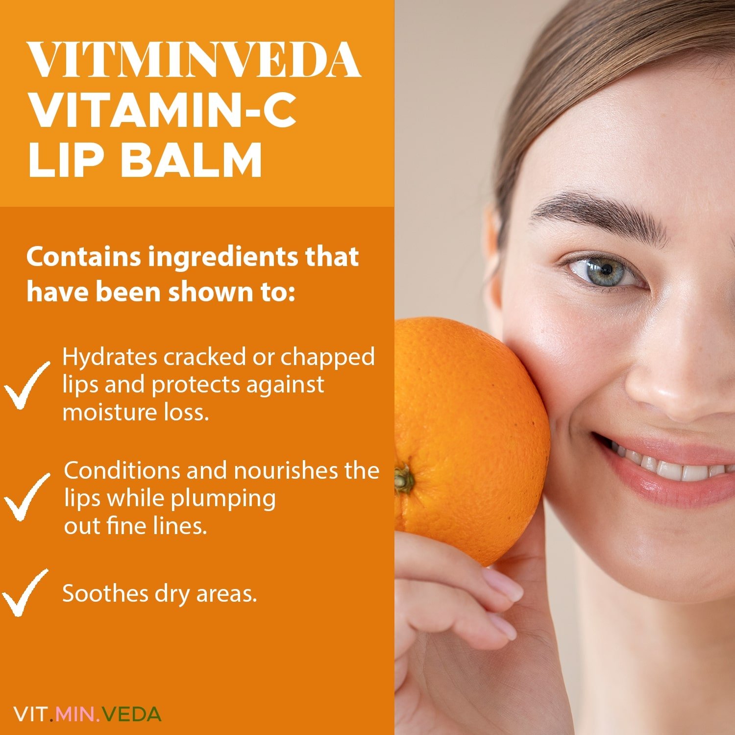 Orange Vitamin C Lip Balm - 8gm — View 2