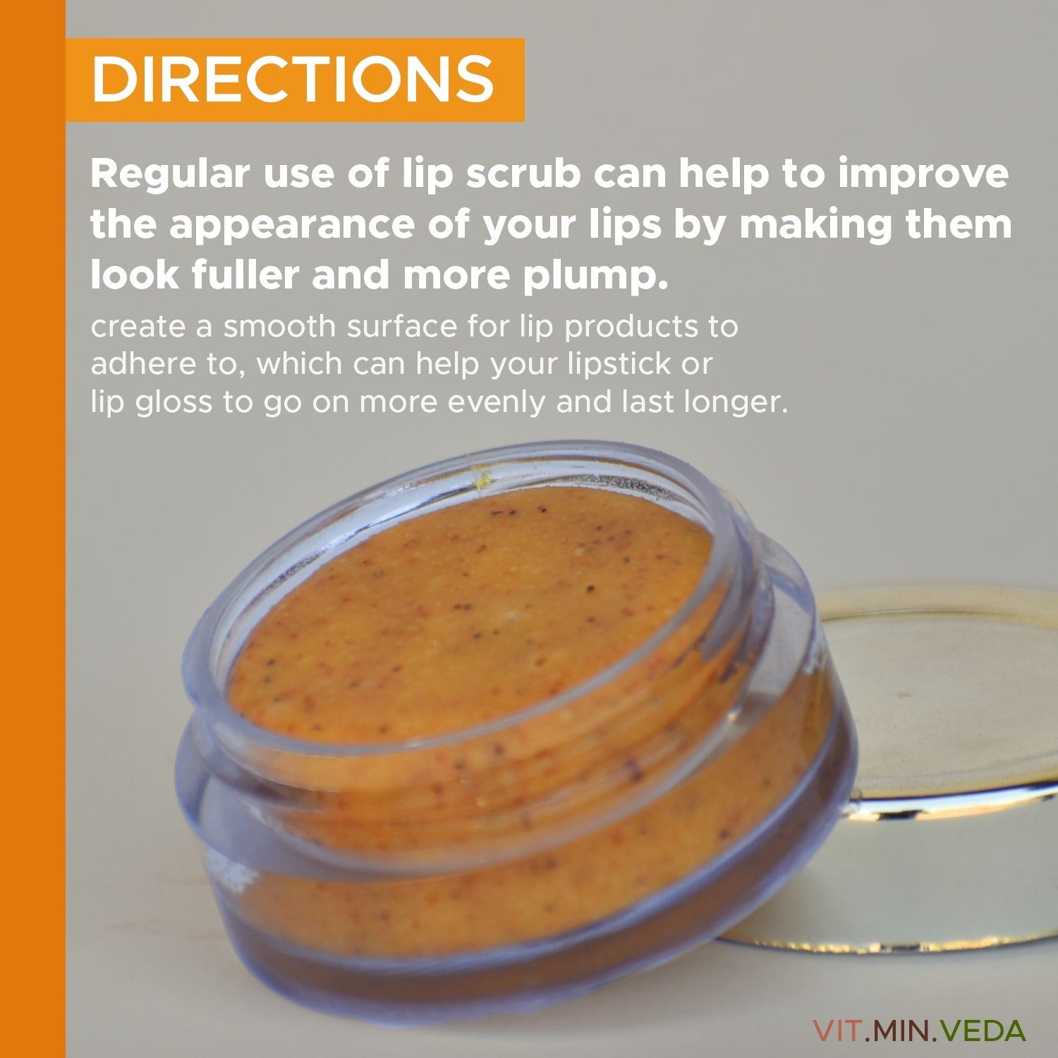 Orange Vitamin C Lip Scrub - 8gm — View 4