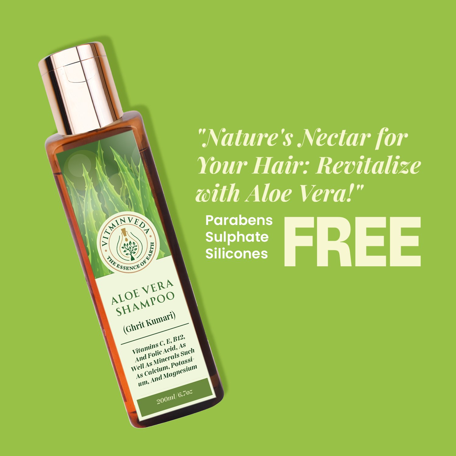 Aloe Vera Shampoo - 200ml — View 4