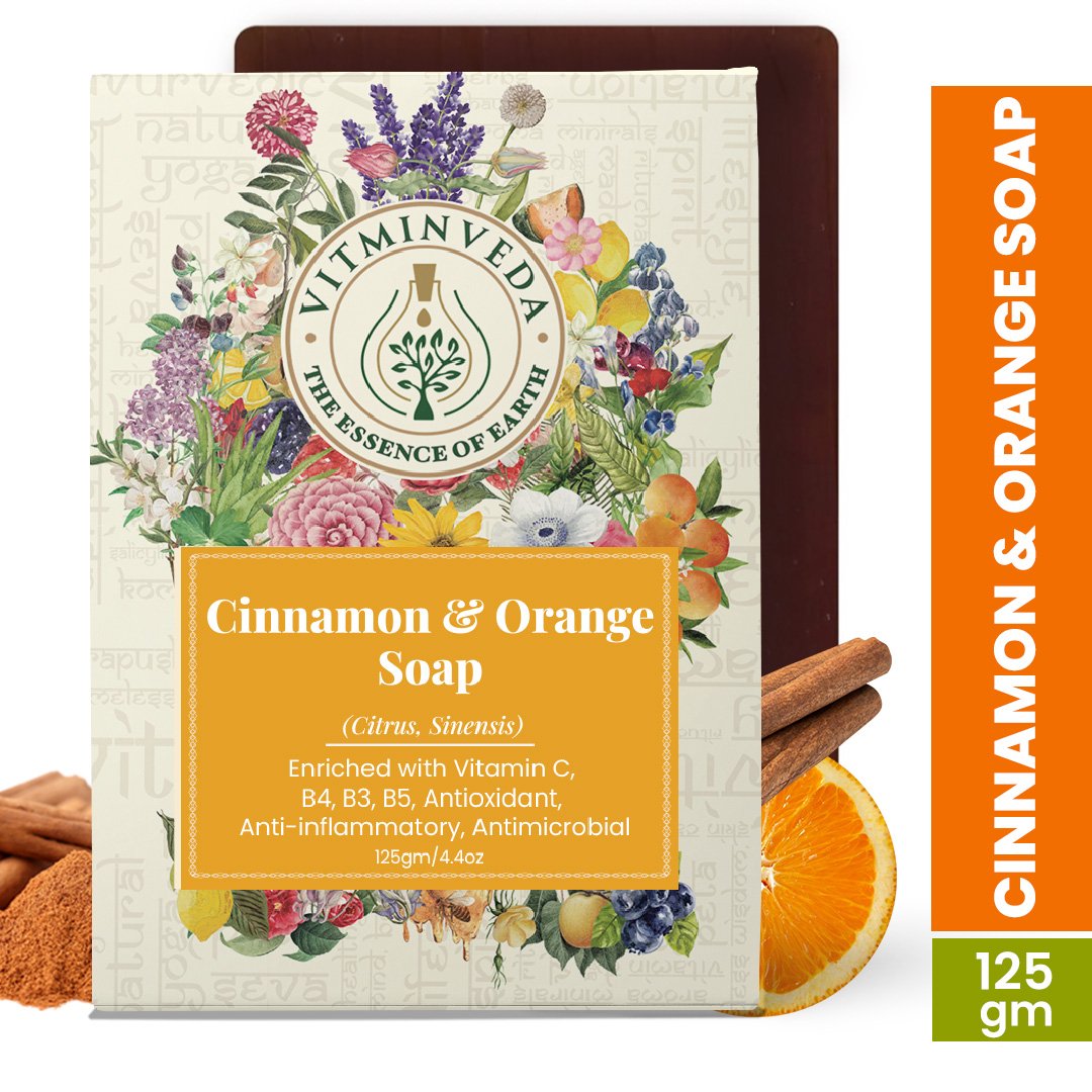 Orange and Cinnamon Soap Bar - 125gm — View 6
