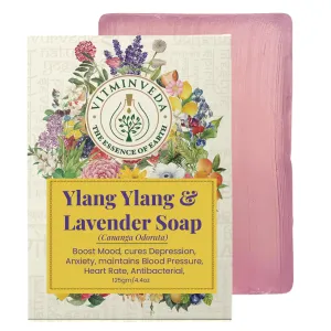 Ylang Ylang & Lavender Herbal Soap Bar - 125gm