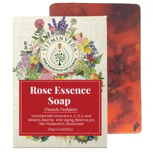 Rose Essence Herbal Soap Bar - 125gm