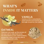 Vanilla Oatmeal Herbal Soap Bar - 125gm — View 4