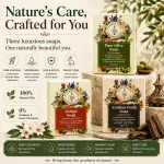 Natural Soap Combo Pack of 3 | Olive Oil, Arabian Oudh and Parijat — View 1